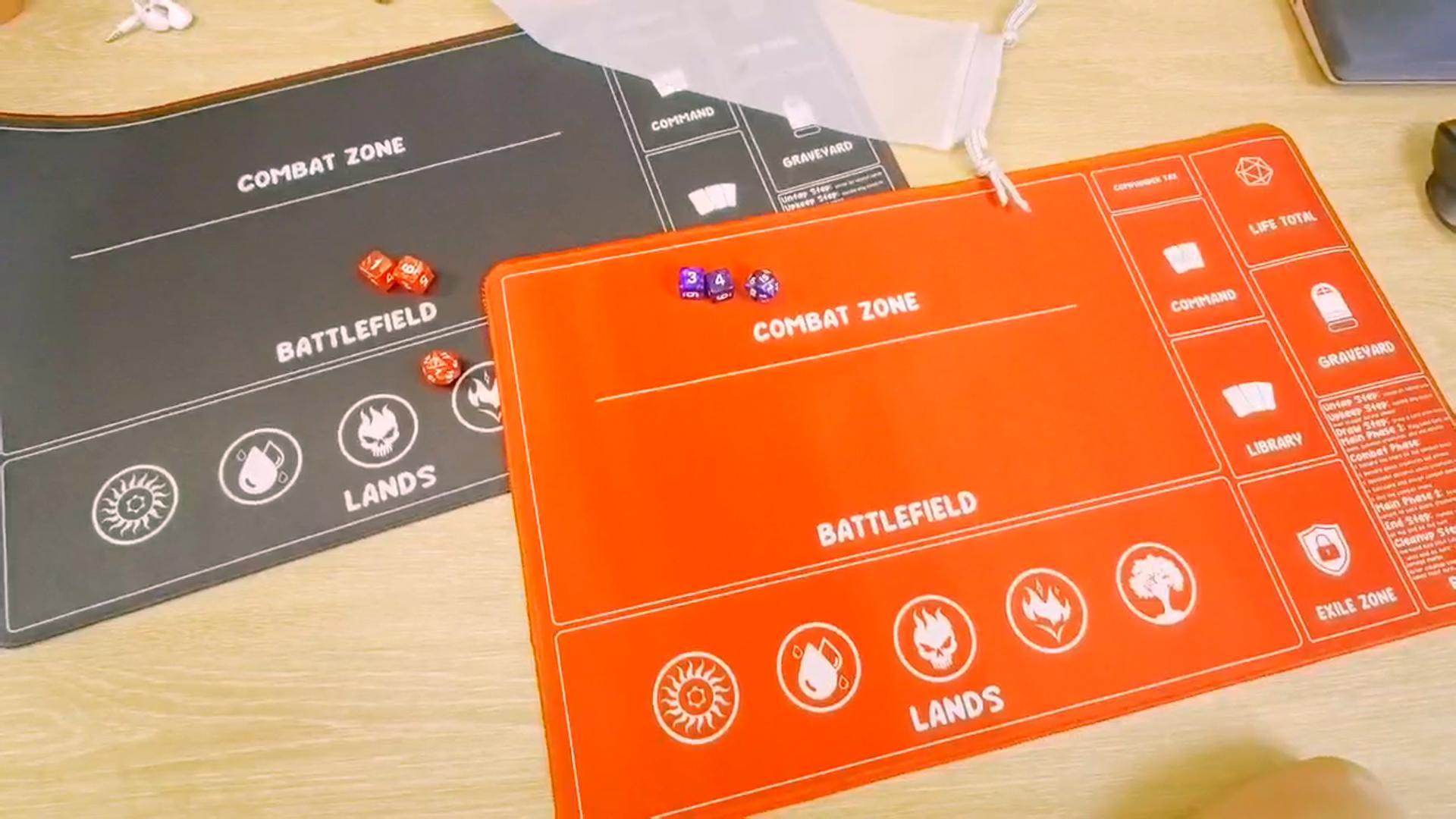 Amazon.com: Card Game MTG Playmat for Beginner 2 Pack with Dices